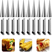 Gxhong Molde de Cuerno Crema- 20 Cannoli Molde Para Hornear Moldes de Cuerno de Crema- Moldes para Repostería- Tubos…